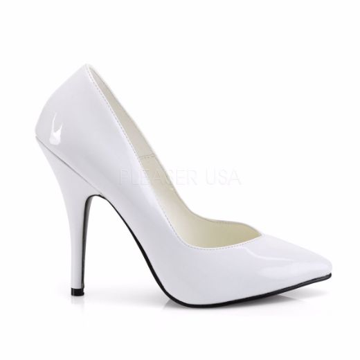 Product image of Pleaser Seduce-420V White Patent, 5 inch (12.7 cm) Heel Court Pump Shoes