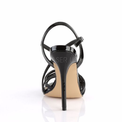 Product image of Pleaser Amuse-13 Black Patent, 5 inch (12.7 cm) Heel, Sandal Shoes