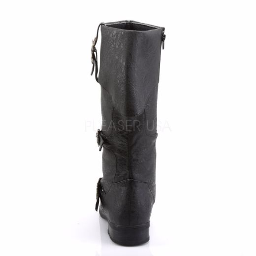 Product image of Funtasma Carribean-299 Black Distressed Pu Knee High Boot