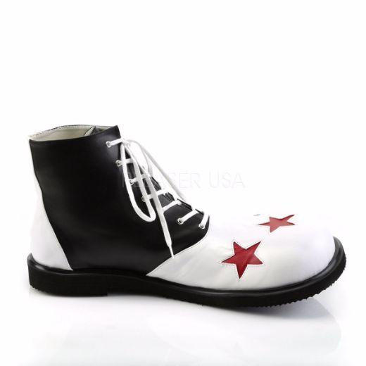 Product image of Funtasma Clown-02 Black-White Pu Ankle Boot
