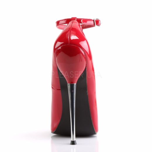 Product image of Devious Dagger-12 Red Patent, 6 1/4 inch (15.9 cm) Heel Court Pump Shoes