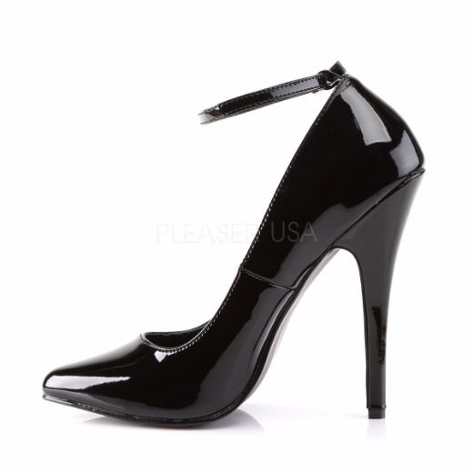 Product image of Devious Domina-431 Black Patent, 6 inch (15.2 cm) Heel Court Pump Shoes