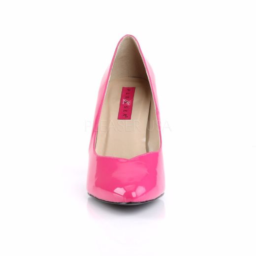 Product image of Pleaser Pink Label Dream-420 Hot Pink Patent, 4 inch (10.2 cm) Heel Court Pump Shoes