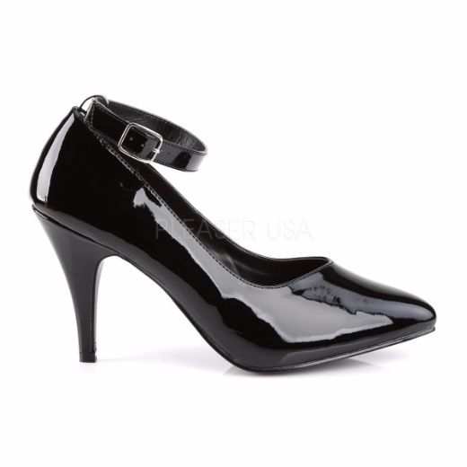 Product image of Pleaser Pink Label Dream-431 Black Patent, 4 inch (10.2 cm) Heel Court Pump Shoes