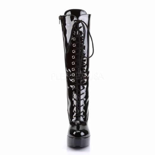 Product image of Funtasma Exotica-2020 Black Patent, 4 inch (10.2 cm) Heel, 1 1/2 inch (3.8 cm) Platform Knee High Boot