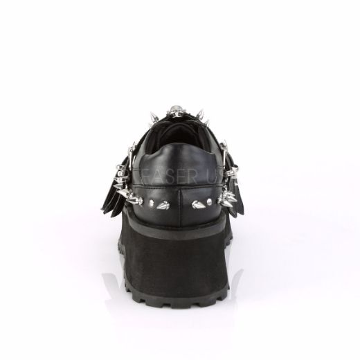 Product image of Demonia Gravedigger-03 Black Vegan Leather, 2 3/4 inch Platform Court Pump Shoes