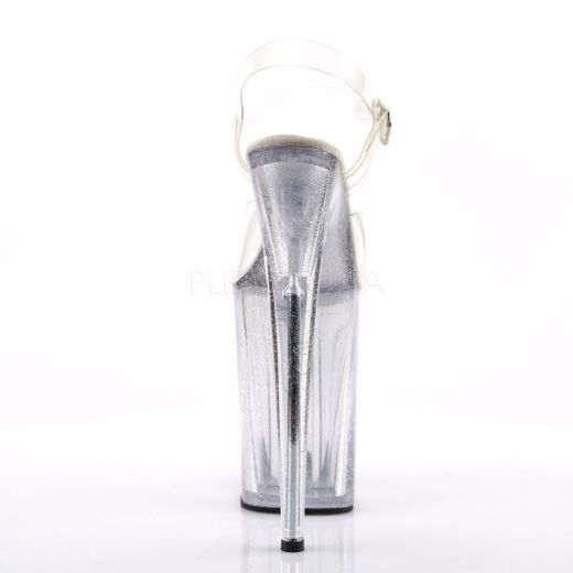 Product image of Pleaser Infinity-908Mg Clear/Clear, 9 inch (22.9 cm) Heel, 5 1/4 inch (13.3 cm) Platform Sandal Shoes