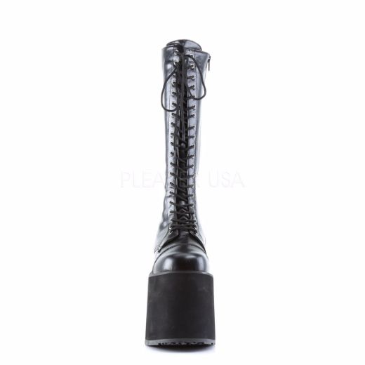 Product image of Demonia Mega-602 Black Pu, 5 3/4 inch Platform Knee High Boot
