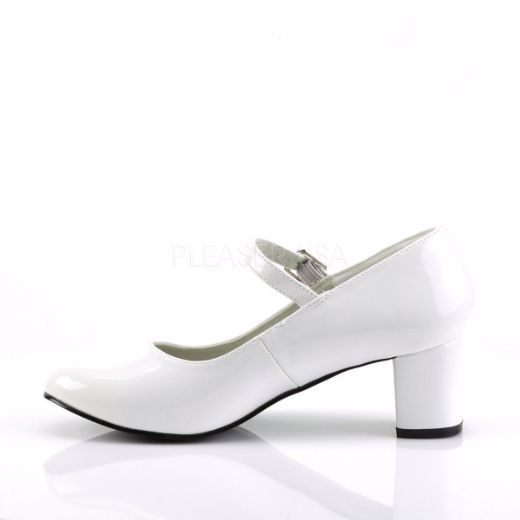 Product image of Funtasma Schoolgirl-50 White Patent, 2 inch (5.1 cm) Heel Court Pump Shoes