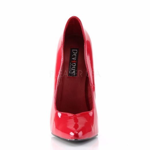 Product image of Devious Scream-01 Red Patent, 6 inch (15.2 cm) Heel Court Pump Shoes