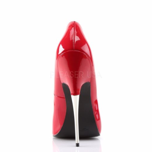 Product image of Devious Scream-01 Red Patent, 6 inch (15.2 cm) Heel Court Pump Shoes
