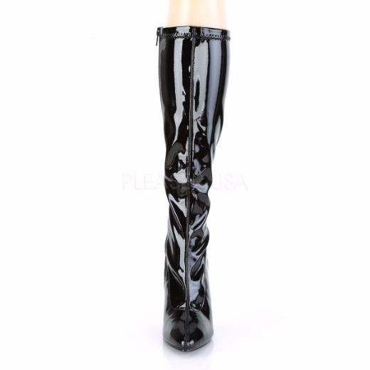 Product image of Pleaser Seduce-2000 Black Stretch Patent, 5 inch (12.7 cm) Heel Knee High Boot