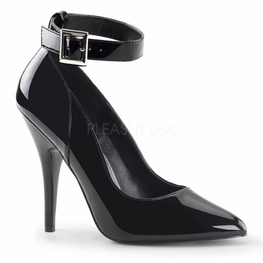 Product image of Pleaser Seduce-431 Black Patent, 5 inch (12.7 cm) Heel Court Pump Shoes