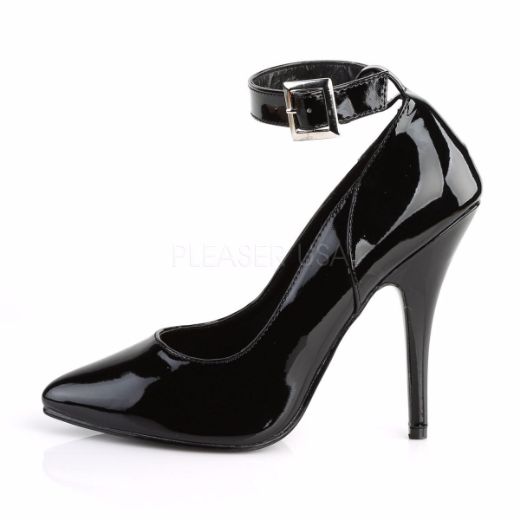 Product image of Pleaser Seduce-431 Black Patent, 5 inch (12.7 cm) Heel Court Pump Shoes