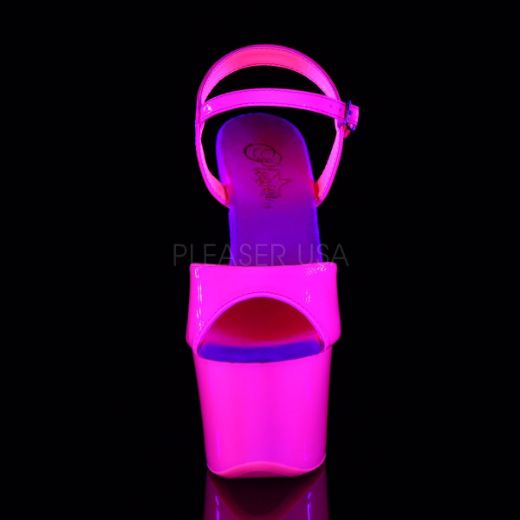 Product image of Pleaser Sky-309Uv Neon Hot Pink/Hot Pink, 7 inch (17.8 cm) Heel, 2 3/4 inch (7 cm) Platform Sandal Shoes