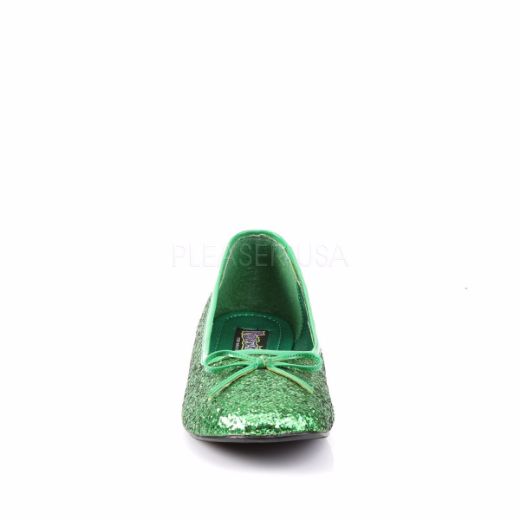 Product image of Funtasma Star-16G Green Glitter, Flat Shoes