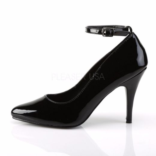 Product image of Pleaser Vanity-431 Black Patent, 4 inch (10.2 cm) Heel Court Pump Shoes