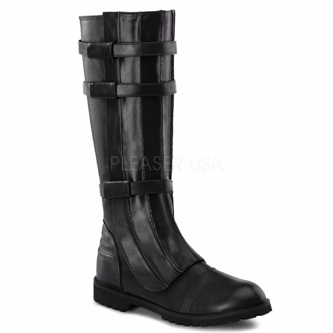Product image of Funtasma Walker-130 Black Pu, 1 1/4 inch (3.2 cm) Heel Ankle Boot