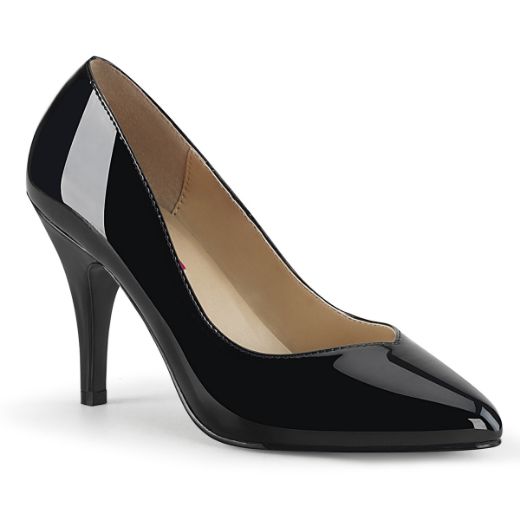 Product image of Pleaser Pink Label DREAM-420W Black Patent 4 inch (10.1 cm) Heel Pump Court Pump Shoes