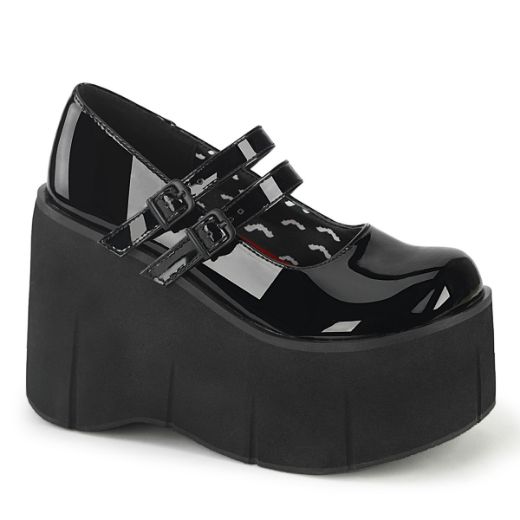 Product image of Demonia KERA-08 Black Patent 4 1/2 inch (11.4 cm) Platform Maryjane