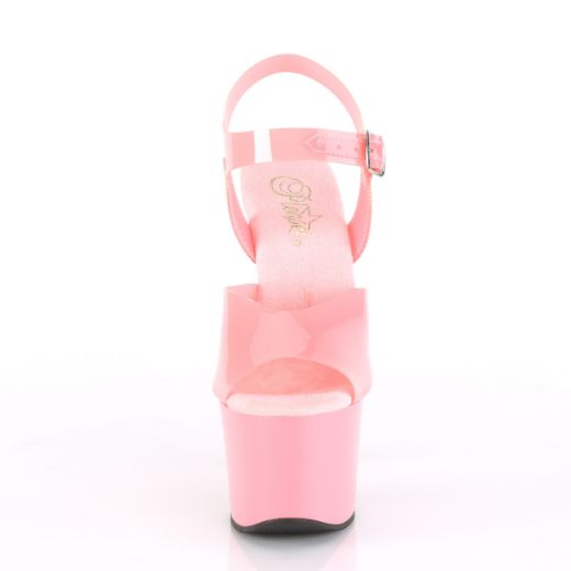 Product image of Pleaser Sky-308N Baby Pink (Jelly-Like) Tpu/Baby Pink, 7 inch (17.8 cm) Heel, 2 3/4 inch (7 cm) Platform Sandal Shoes