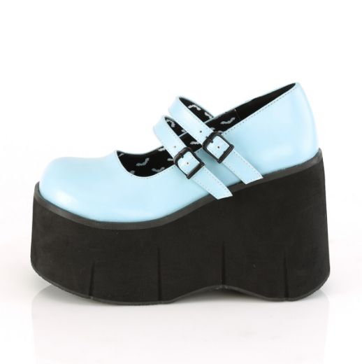 Product image of Demonia KERA-08 Baby Blue Vegan Faux Leather 4 1/2 inch (11.4 cm) Platform Maryjane