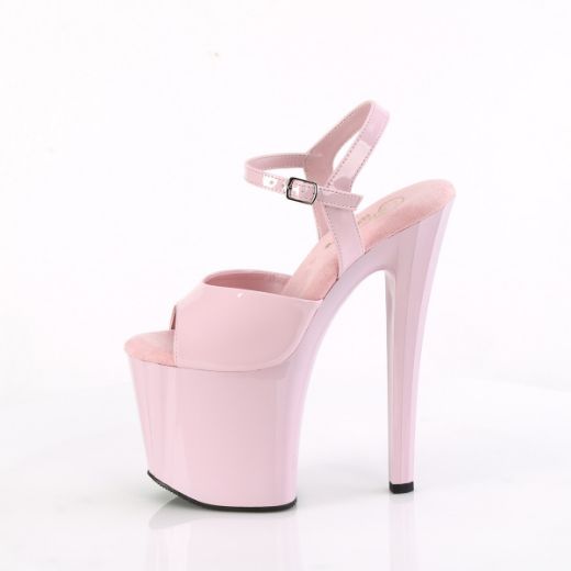 Product image of Pleaser ENCHANT-709 B. Pink Pat/B. Pink 7 1/2 Inch Heel 3 1/2 Inch PF Ankle Strap Sandal