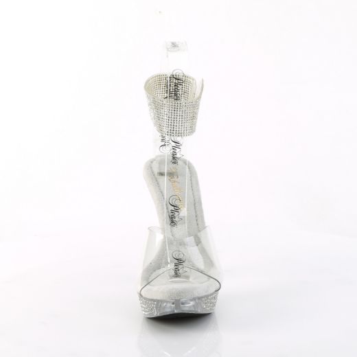 Product image of Fabulicious ELEGANT-442 Clr/Clr 4 1/2 Inch Heel 1 Inch PF Sandal w/RS Ankle Cuff