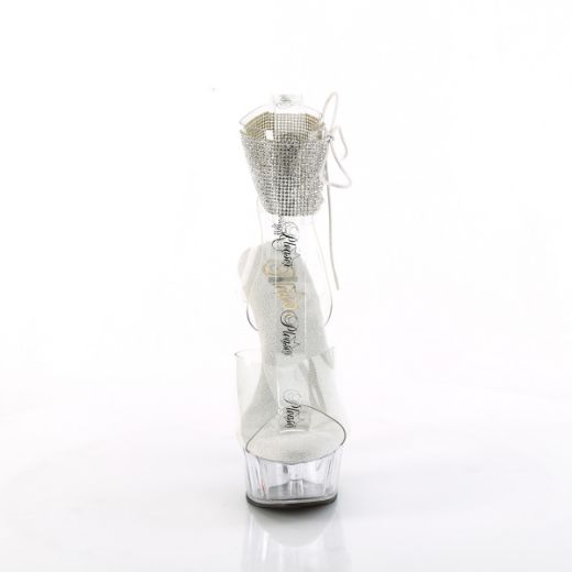 Product image of Pleaser DELIGHT-691-2RS Clr/Clr 6 Inch Heel 1 3/4 Inch PF Ankle Cuff Sandal w/RS