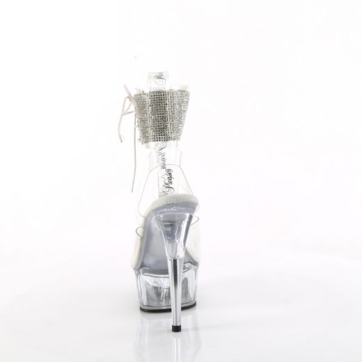 Product image of Pleaser DELIGHT-691-2RS Clr/Clr 6 Inch Heel 1 3/4 Inch PF Ankle Cuff Sandal w/RS