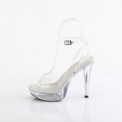 Product image of Fabulicious COCKTAIL-506 Clr/Clr 5 Inch Heel 1 Inch PF Wrap Around Ankle Strap Sandal