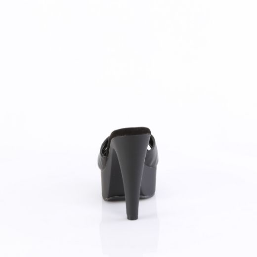 Product image of Fabulicious MARTINI-501 Blk Faux Leather/Blk Matte 5 Inch Heel 1 3/4 Inch PF Slide