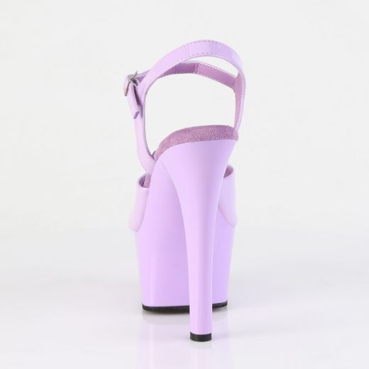 Product image of Pleaser ASPIRE-609 Lavender Pat/Lavender 6 Inch Heel 2 1/4 Inch PF Ankle Strap Sandal
